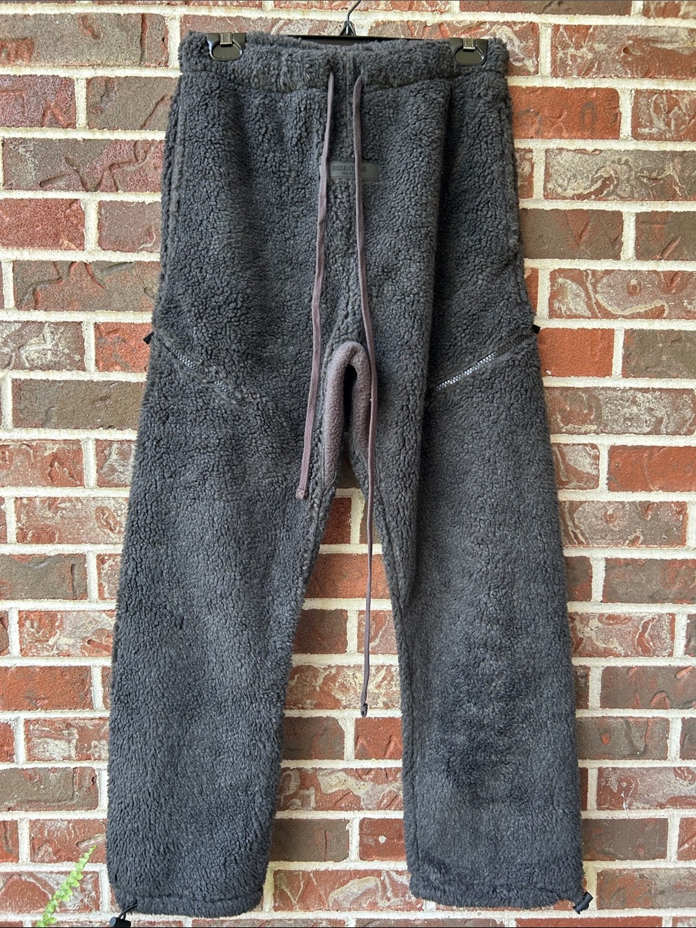 Essentials Men's Charcoal Sherpa Joggers
